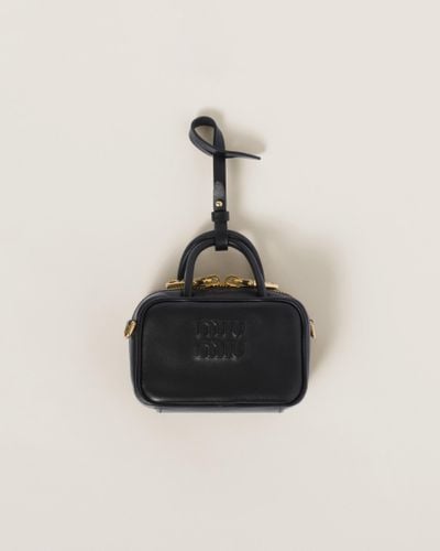 Miu Miu Leather Micro Bag - Black