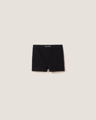 Miu Miu Seamless Boxer Shorts - Black