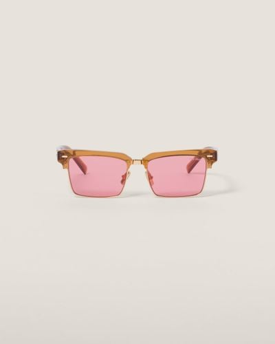 Miu Miu Miu Miu Runway Sunglasses - Pink
