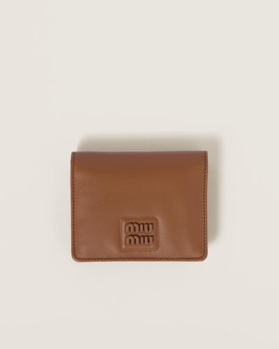 Miu Miu Small Leather Wallet - Brown