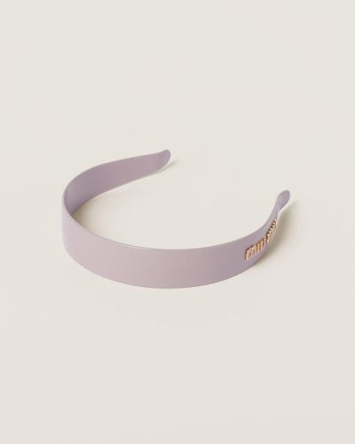 Miu Miu Plexiglas Headband - Pink