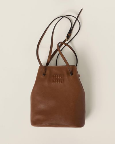 Miu Miu Nappa Leather Mini-Bag - Brown