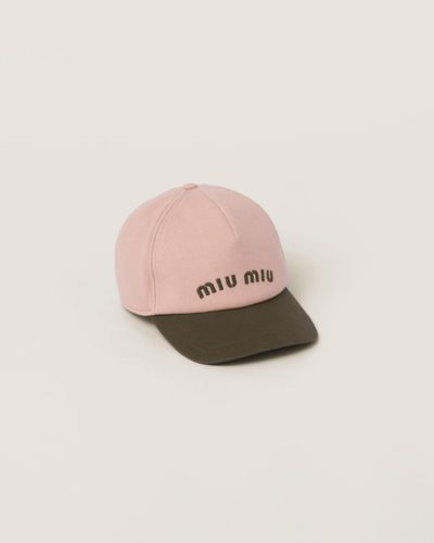 Miu Miu Drill Baseball Cap - Pink