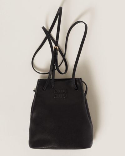 Miu Miu Nappa Leather Mini-Bag - Black