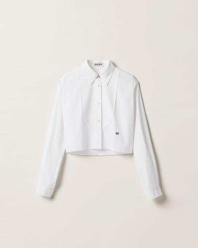 Miu Miu Poplin Shirt - White