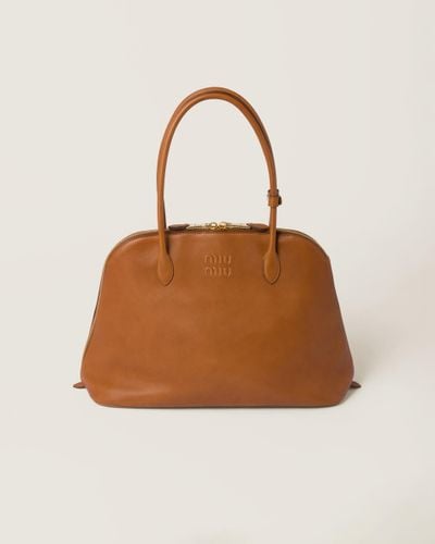 Miu Miu Leather Bag - Brown