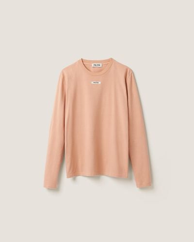Miu Miu Cotton T-shirt - Pink