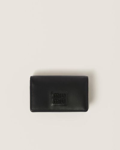 Miu Miu Leather Card Holder - Black