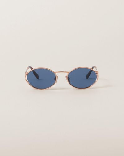 Miu Miu Logo Sunglasses - Blue