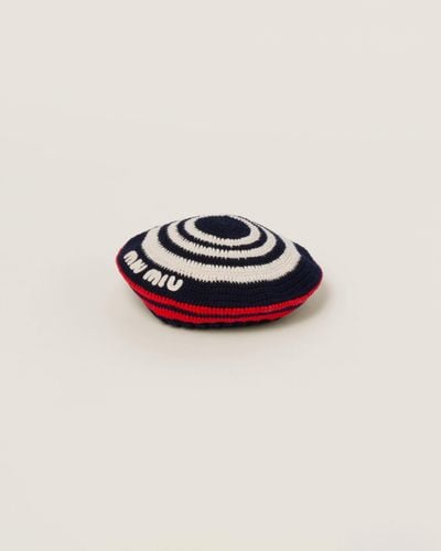 Miu Miu Crochet Hat - Red