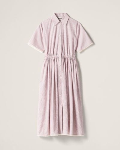 Miu Miu Cotton Dress - Pink