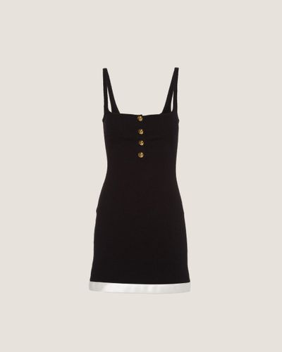 Miu Miu Short Dress In Stretch Bouclé - Black