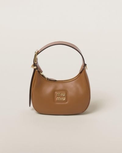 Miu Miu Leather Hobo Bag - Multicolor