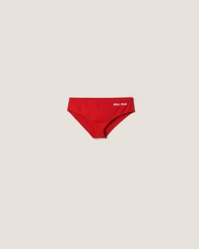 Miu Miu Nylon Swimsuit - Red