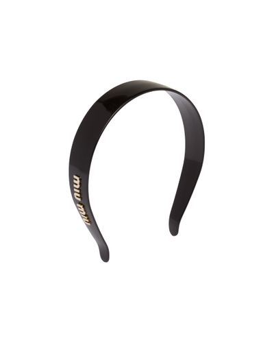Miu Miu Plexiglas Headband - Black