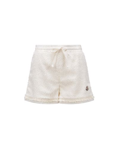 Moncler Tweed Shorts - White