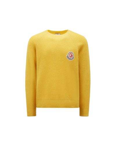 MONCLER X BILLIONAIRE BOYS CLUB Wool & Cashmere Sweater - Yellow
