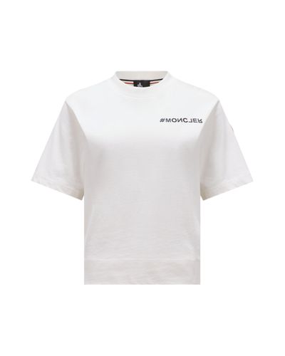 3 MONCLER GRENOBLE T-shirt mit logo - Weiß