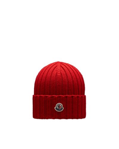 Moncler Wool Beanie - Red