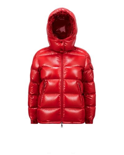 Moncler Maire Short Down Jacket - Red