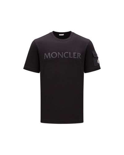 Moncler T-shirt logata - Nero