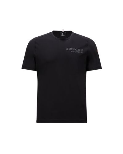 3 MONCLER GRENOBLE Camiseta con logotipo - Negro