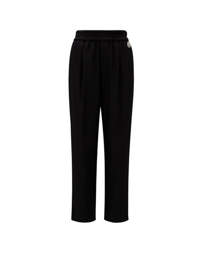 Moncler Flannel Jogging Trousers - Black