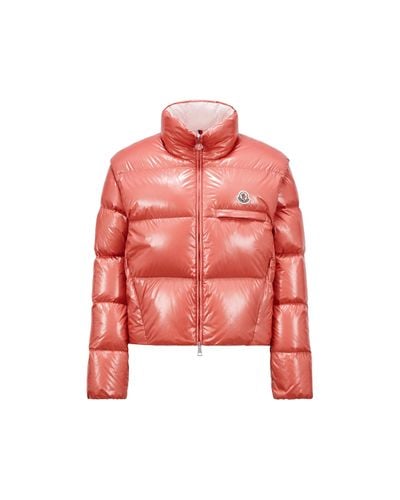 Moncler Almo Short Down Jacket - Red