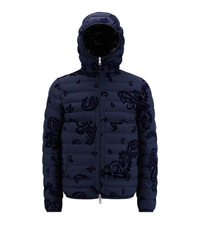 Midnight Navy Blue Chevreuse Short Down Jacket - Short Down