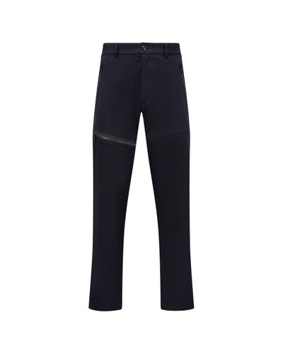 Moncler Cotton Trousers - Blue