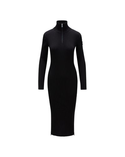 Moncler Crêpe Maxi Dress - Black