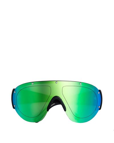 MONCLER LUNETTES Rapide Shield Sunglasses - Green
