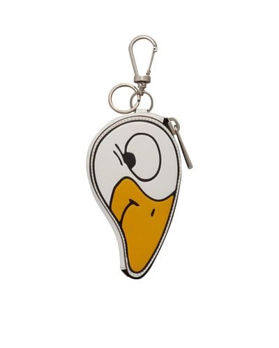 Moncler Duck-Shaped Key Holder - Metallic