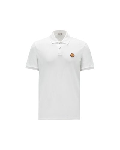 Moncler Logo Polo Shirt - White