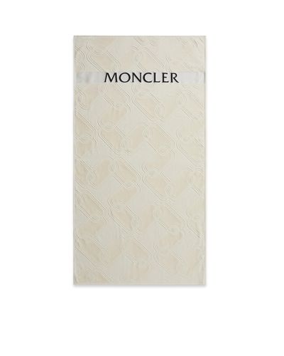 Moncler Logo beach towel - Natur
