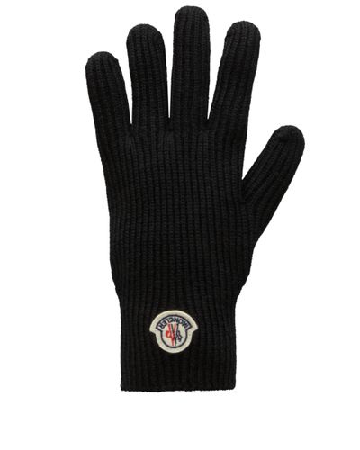 Moncler Gloves With Logo - Black