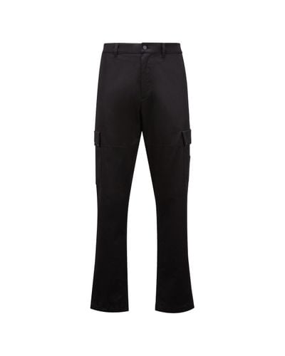 Moncler Pantalon cargo en gabardine stretch - Noir