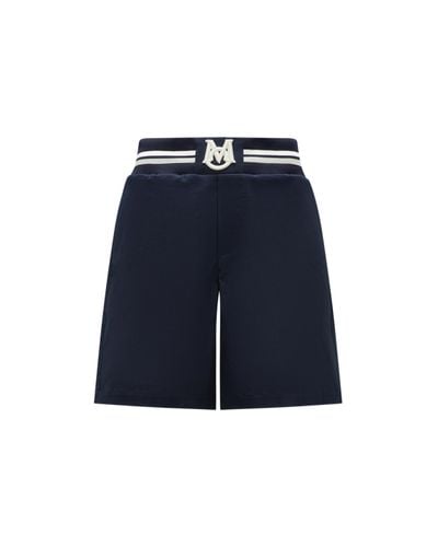 Moncler Shorts in gabardine - Blu