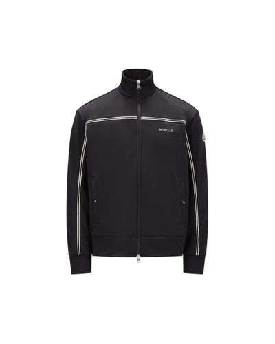 Moncler Triacetate Zip-Up Sweatshirt - Black