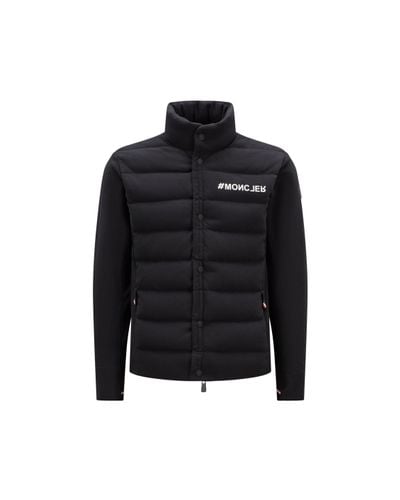 3 MONCLER GRENOBLE Fleece Zip-up Sweatshirt - Black