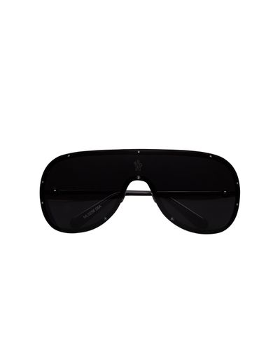 MONCLER LUNETTES Avionn Shield Sunglasses - Black