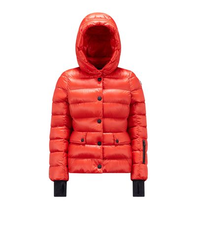 3 MONCLER GRENOBLE Plumífero corto armoniques - Rojo