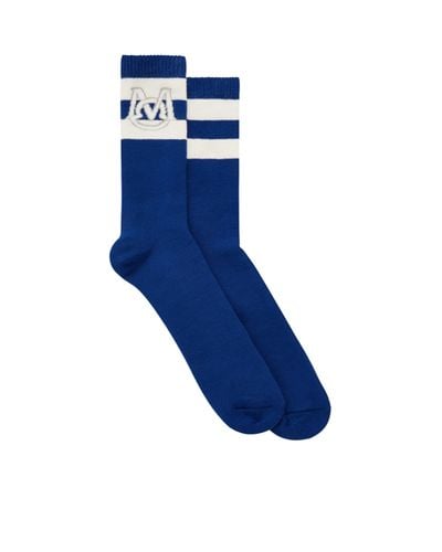 Moncler Socken aus monogramm - Blau
