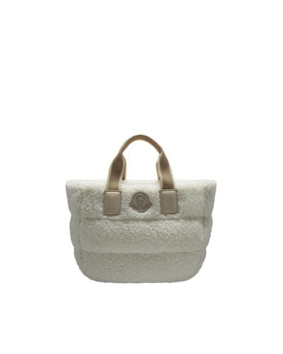 Moncler Caradoc Mini Tote Bag White - Gray