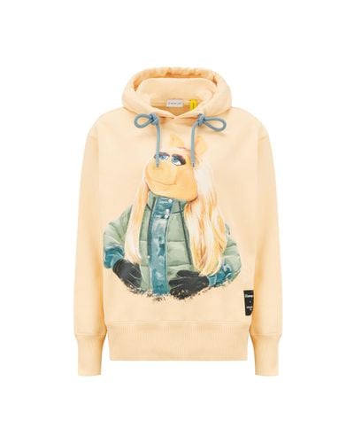 Moncler 2 1952 Woman The Muppets Motif Hoodie - Yellow