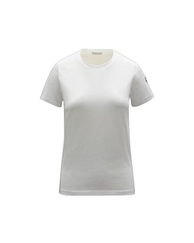Moncler T-shirt in jersey di cotone - Grigio