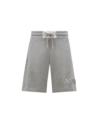 Moncler Logo Shorts - Gray
