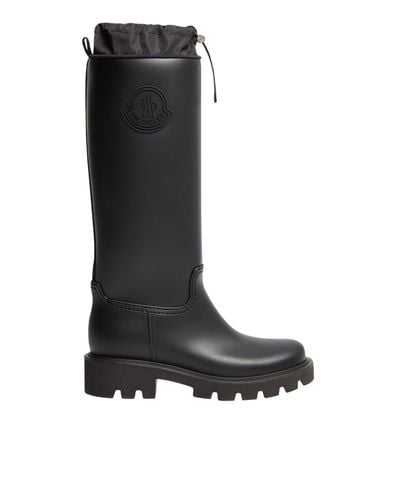 Moncler Kickstream High Rain Boots - Black