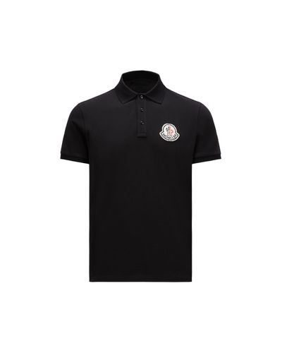Moncler Logo Polo Shirt - Black