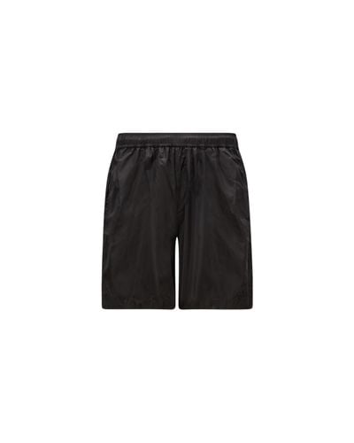 Moncler Shorts da bagno logati - Nero